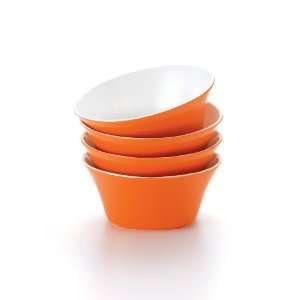 Rachael Ray Dinnerware Cereal Bowl Set, 4 Piece, Orange  