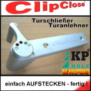 CLIPCLOSE Türschließer TÜRSCHLIESSER SILBER Clip Close  