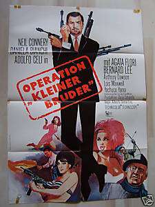 OPERATION KLEINER BRUDER   Neil Connery   Filmplakat A1  