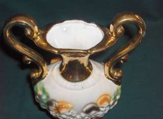 Vintage Porcelain Urn Vase Italy,Adam & Eve,Ornate  