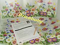 Donna Dewberry Flower Garden Wall Rub On Transfer Kit  