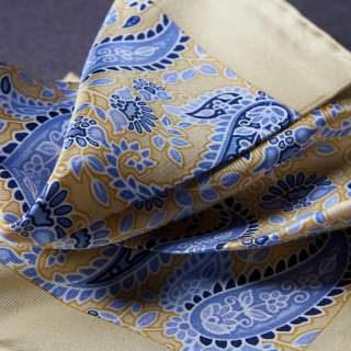   Styles 14 Twill 100% Silk Mens Square Pocket Handkerchief  