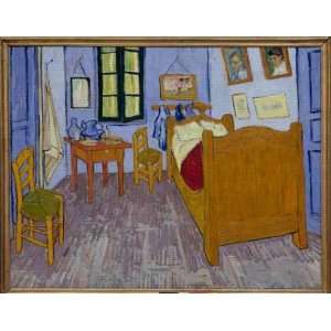 Leinwandbild auf Keilrahmen: Vincent Van Gogh, Van Goghs Schlafzimmer 