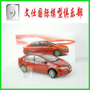 18 China Honda City 2009 (Red) Diecast Car Model Mint in Box  