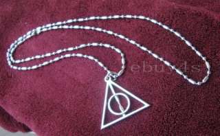   Fashion Unique Harry Potter Cosplay Deathly Hallows Necklace  