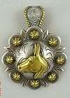 Rodeo Western Mule Concho Pendant for Necklace