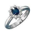 blauer saphir ring  