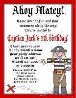 Pirate BOY GIRL Birthday Party Invitations 3 DESIGNS!  