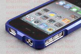   Aluminium Bumper Metal Case Cover f. Genuine Apple iPhone 4 and 4S