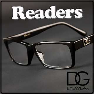 Fashion Wayfarer Optical Quality Reading Glasses Men Women DG Eyewear 
