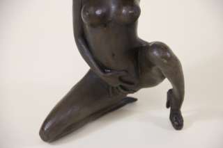 Erotika Bronze Skulptur erotischer weiblicher kniender Akt erotische 