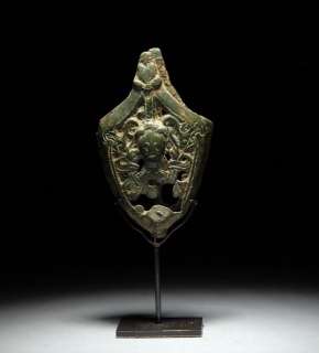 Ancient Viking Medieval Bronze Sword Chape   Odin  