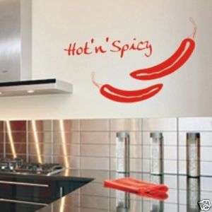 Küche Wandtattoo Hot & Spicy   Paprika Scharf, Peperoni  