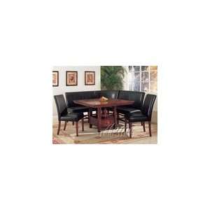 Dolce 6 Piece Dining Table Corner Unit in Cherry Finish by Acme   8680