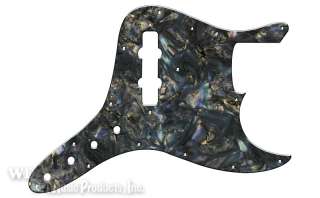 Pickguard For Fender Jazz Bass Custom, BLACK ABALONE  