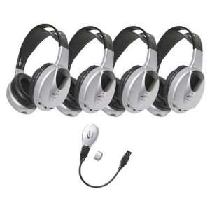   Infrared Stereo/Mono Wireless Headphones Set By Ergoguys Electronics