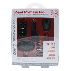  i.Sound 12 in 1 Premium Pack for iPod (Black)  Players 