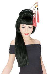 Chinese Girl Wig Deluxe quality Washable Ideal for Chinese fancy dress 