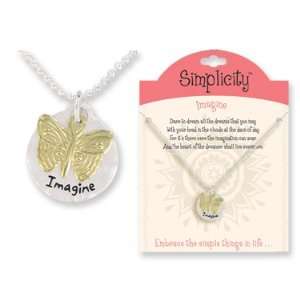  IMAGINE Butterfly Simplicity Necklace