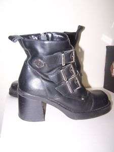 Harley Davidson Women Sz 6 Motorcycle Leather Boots  