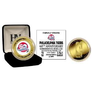Philadelphia 76Ers 60Th Anniversary 24Kt Gold Commemorative Coin 