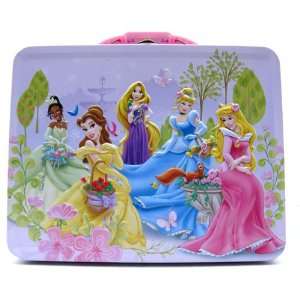    Disney Princesses Pink Metal Girls Tin Lunch Box Toys & Games