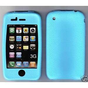 BRAND NEW Smooth Silicone Skin Case Cover for iPhone 3G~sky blue