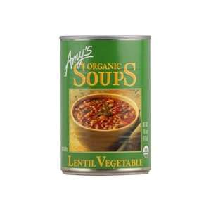  Amys Organic Soup Lentil Vegetable    14.5 fl oz: Health 