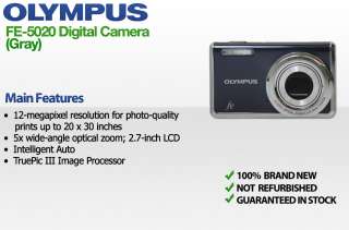 Olympus FE 5020 12MP Digital Camera (GRAY) FE 5020 50332170599  