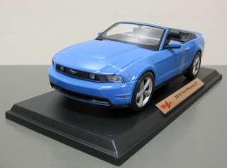 2010 Ford Mustang GT Diecast Model   Blue   Maisto   118 Scale   New 
