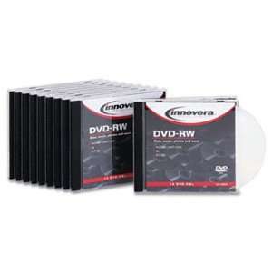   RW Discs, 4.7GB, 4x, w/Slim Jewel Cases, Silver, 10/Pack Electronics