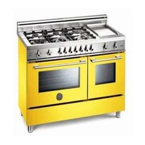   Griddle Dual Fuel Range with Self Convection Oven   Yellow Appliances