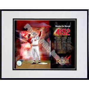 Cincinnati Reds Pete Rose 4192nd Hit Milestones & Memories 13x16 