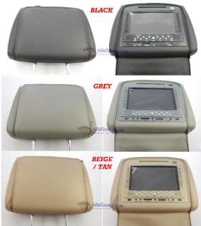 2x TAN Headrest 7 LCD Car Monitor SONY DVD Player NEW  