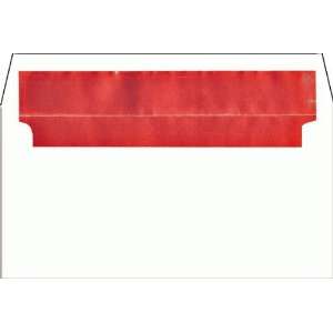    Red Foil Lined A8 Envelopes   25 Envelopes