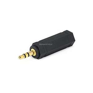   Stereo Plug to 6.35mm (1/4 Inch) Stereo Jack Adaptor   Gold Plated