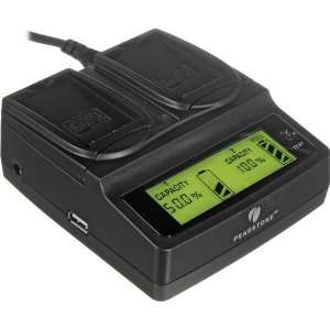  Pearstone Duo Battery Charger for Fuji NP 60/NP 120, Aiptek 