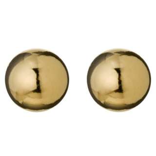 Gold Over Silver Ball Stud Earring.Opens in a new window