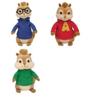 Alvin and The Chipmunks The Squeakquel Movie Set/3 Plush Toys