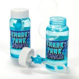 Plastic Shark Tank Bubble Bottles (1 dz) by Fun Express