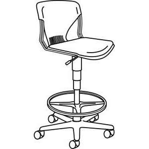    HON Olson Upholstered Armless Lab Task Chair