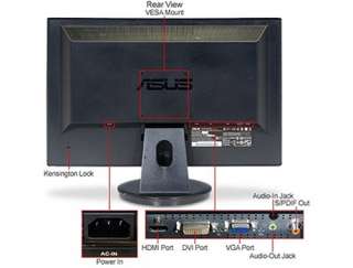 ASUS VH242H DVI, 1080p HDMI Widescreen 24 LCD Monitor 610839776177 