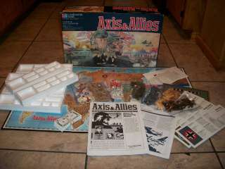 1987 MILTON BRADLEY  AXIS AND ALLIES  WW2 WAR GAME (LOOK)  