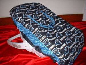 Baby Infant Car Seat Carrier Cover w/Carolina Panthers  