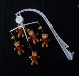 FSU baby crib mobile plays the Fight Song Florida State teddy bears 