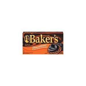 Bakers Baking Chocolate Squares   Unsweetened 8 oz.  
