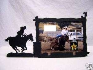 Barrel Racer Racing Rodeo Picture Frame 3x5 H Race  