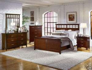 CAPPUCCINO BEDROOM FURNITURE SETS FULL QUEEN KING BED  