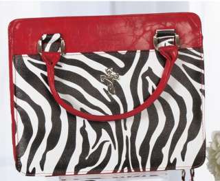 Zebra Animal Print Purse Style Bible Faux Leather Cover  