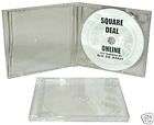100) CDBSIS CLEAR Standard CD Jewel Cases Boxes & Tray